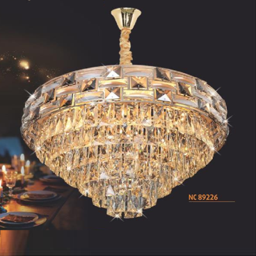 NC 89226 : Đèn thả Phale - KT: Ø600mm  x H400mm + 600mm  - Đèn E14 x 12 bóng