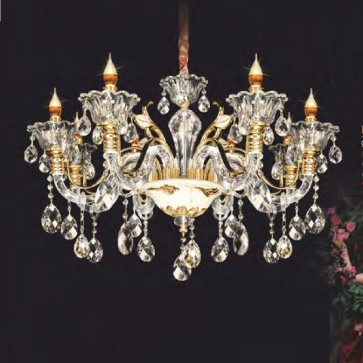 NC 9005/8: Đèn chùm nến 8 tay LED - KT: Ø850mm x H750mm + 600mm - bóng đèn E14 x 8 bóng