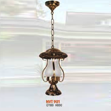 NV - NVT 901: Đèn thả - KT: Ø180mm x H 800mm - Đèn chân E27 x 1 bóng