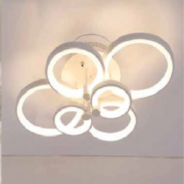 MO - 901A - 20:  Đèn áp trần LED 6 cánh  KT:  L700mm x W500mm - Đèn LED đổi 3 màu