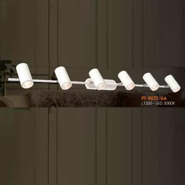 VE - PT - 9072/6A: Đèn rọi tranh/rọi gương 6 bóng - KT: L1200mm - Đèn LED ánh sáng vàng 3000K