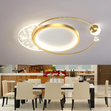 MO - 9074: Đèn áp trần LED -  KT: Ø500mm x H60mm - Đèn LED đổi 3 màu