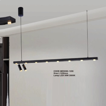 CODE: MD9090-1200: Đèn thả ngang LED - KT: L1200mm - Đèn LED 30W ánh sáng vàng 3000K