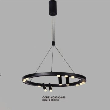 CODE: 9090-650: Đèn thả vòng LED - KT: Ø650mm - Đèn LED  48W ánh sáng vàng 3000K