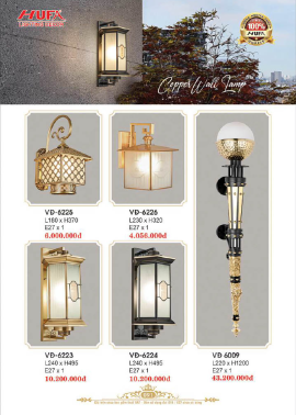 CATALOGUE ĐÈN HUFA ( CK TỪ 55%-65%)