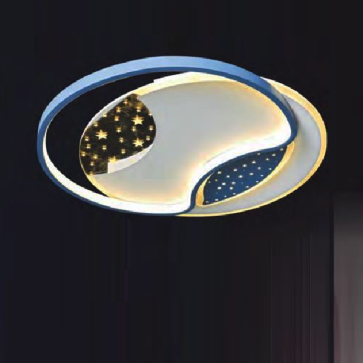 NC 912A: Đèn áp trần LED Mica - KT: Ø500mm x H60mm - Đèn LED đổi 3 màu