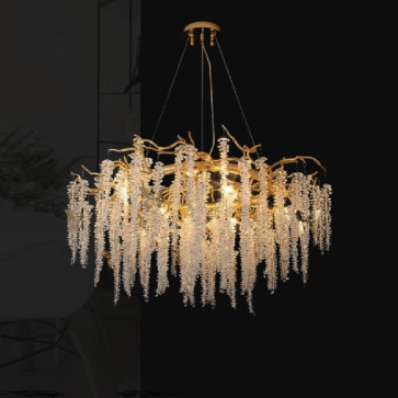 35 -TPL912T600: Đèn thả Phale - KT: Ø600mm x H450mm - Đèn LED G9 x 8 bóng