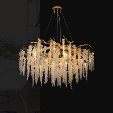 35 -TPL912T600: Đèn thả Phale - KT: Ø600mm x H450mm - Đèn LED G9 x 8 bóng