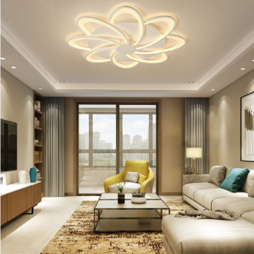 MO - 919 - 20 : Đèn áp trần LED 8 cánh - KT: Ø700mm x H130mm - Đèn LED x 9