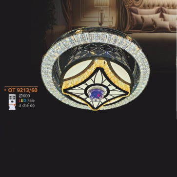 AD - OT 9213/60: Đèn áp trần Phale LED - KT: Ø600mm - Đèn LED đổi 3 màu