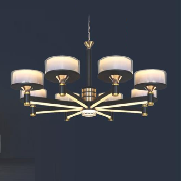 NC 9270/8: Đèn chùm LED 8 tay - KT: Ø850mm x H380mm +400mm - Đèn LED đổi 3 màu