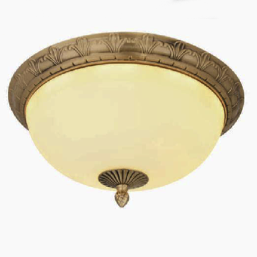 AN - MĐ - X0093/400: Đèn ốp trần đồng chao đá - KT: Ø400mm x H180mm - Đèn LED ánh sáng đổi 3 màu