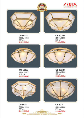 CATALOGUE ĐÈN HUFA ( CK TỪ 55%-65%)
