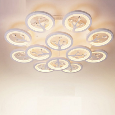 MO - 942A - 20:  Đèn áp trần LED 12 cánh  - KT:  Ø750mm x H130mm - Đèn LED đổi 3 màu