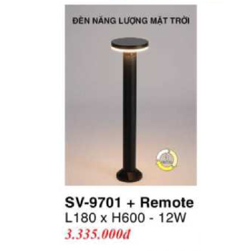 SV - 9701: Đèn trụ sân vườn NLMT