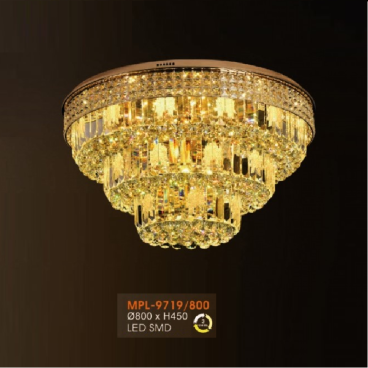 VE - MPL- 9719/800: Đèn áp trần Phale - KT: Ø800mm x H450mm - Đèn LED SMD đổi 3 màu
