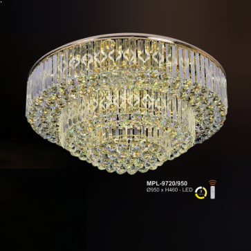 A - MPL - 9720/950: Đèn áp trần LED Phale - KT: Ø950mm x H460mm - Đèn LED đổi 3 màu