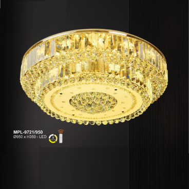 A - MPL - 9721/950: Đèn áp trần LED Phale - KT: Ø950mm x H350mm - Đèn LED đổi 3 màu