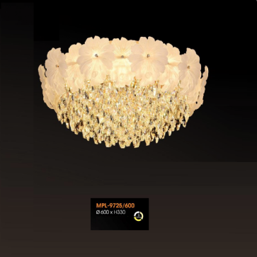V - MPL- 9725/600: Đèn áp trần Phale LED - KT: Ø600mm x H330mm - Đèn LED đổi 3 màu