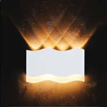 NV  979B: Đèn gắn tường LED - KT: L200mm x H110mm - Đèn LED 8W ánh sáng vàng