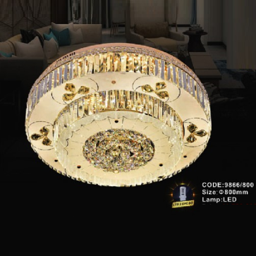 CODE: 9866/800: Đèn áp trần LED Phale - KT: Ø800mm - Đèn LED đổi 3 màu