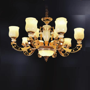 E - C - 99/12: Đèn chùm 12 tay -  KT: Ø980mm x H480mm - Bóng đèn E27 x 12 bóng + Đèn LED