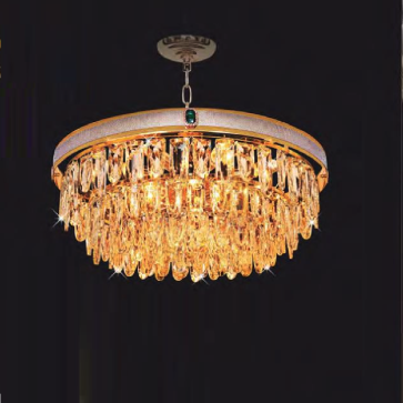 NC81989A: Đèn thả Phale - KT: Ø600mm x H300mm + 500mm - Bóng đèn chân E14 x 16 bóng