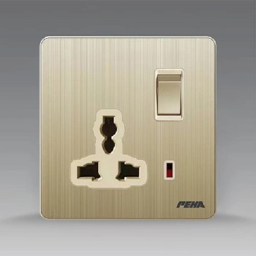 A300-SM0103: Bộ ổ cắm đa năng + contac khóa - 16A/250V