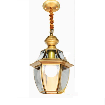 AN - CĐ - D0600L: Đèn thả đồng - KT: Ø230mm x H350mm - Đèn chân E27 x 1 bóng