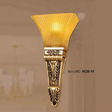 AC 26 - 14: Đèn áp tường 1 bóng - KT: Ø200mm x H380mm - Đèn chân E27 x 1 bóng