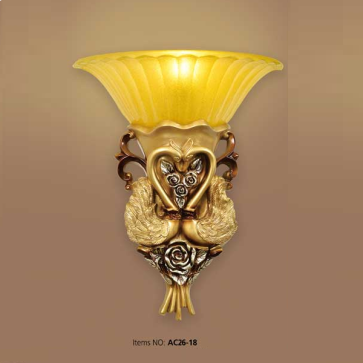 AC 26 - 18: Đèn áp tường 1 bóng - KT: Ø330mm x H450mm - Đèn chân E27 x 1 bóng