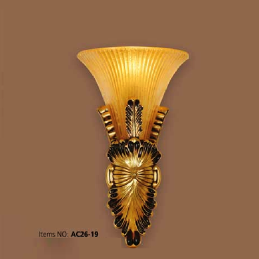 AC 26 - 18: Đèn áp tường 1 bóng - KT: Ø250mm x H420mm - Đèn chân E27 x 1 bóng