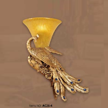 AC 26 - 4: Đèn áp tường 1 bóng hình Phụng A - KT: Ø420mm x H520mm - Đèn chân E27 x 1 bóng