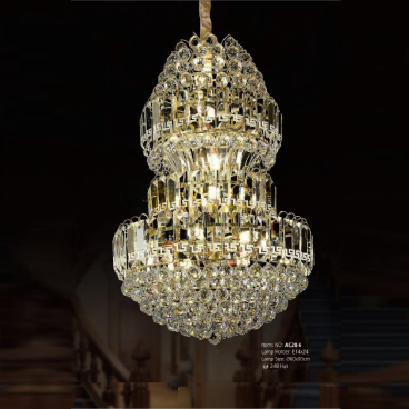 AC 28-6: Đèn chùm Phale - KT: Ø600mm x H900mm -  Bóng đèn chân E14 x 24 bóng