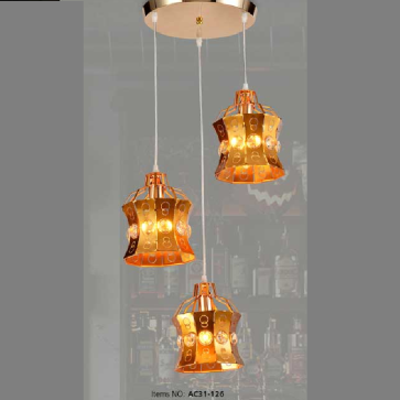 AC31 - 126: Đèn thả 3 - KT: Ø300mm x H1000mm - Bóng đèn E27 x 3