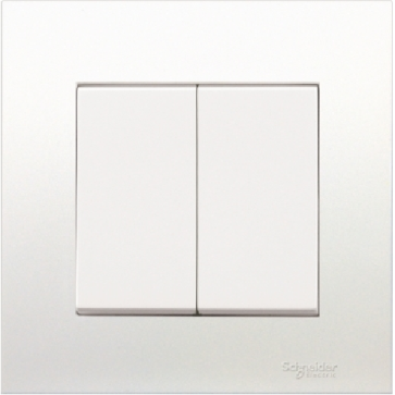 AKB32_1_WE_G19: Bộ contac đôi 1 chiều 16AX, màu trắng