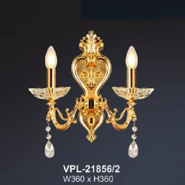 AN - VPL - 21856/2: Đèn vách nến đôi - KT: W360mm x H360mm - Đèn chân E14 x 2 bóng