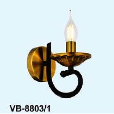 AN - VB - 8803/1: Đèn gắn tường 1 bóng - KT: L110mm x H300mm - Đèn chân E14 x 1 bóng