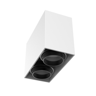 ARIES: Đèn trần nổi đôi 2*15W, KT: 120x230xH175mm - Ánh sáng vàng/trung tính