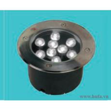 AS - 03 - Đèn LED âm sàn 9W - ánh sáng (vàng/xanh dương /xanh lá) - HF