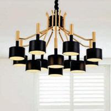 AU - CH  02/8 BK: Đèn chùm LED G4* 8 bóng, KT: Ø800mm*H500mm