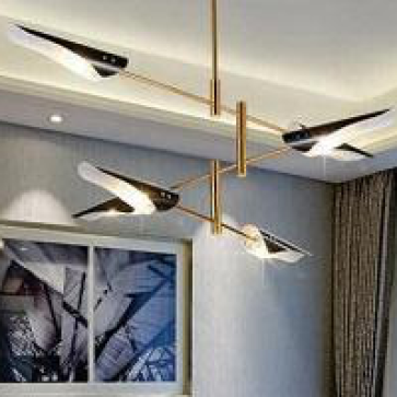 AU - CH  -LJ8009/6:  Đèn chùm LED 6 bóng , KT: Ø1200mm*H900mm