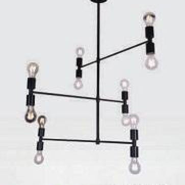 AU - ĐT  -06/12 BK:  Đèn chùm 12 bóng , KT: Ø800mm*H900mm