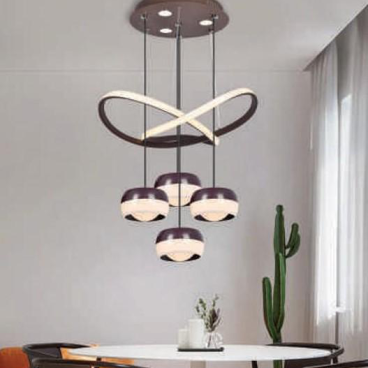 AU - TL - 3192/400 CF: Đèn thả LED 4 bóng - KT: Ø400mm x H1200mm - Đèn LED đổi 3 màu