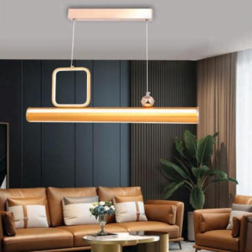 AN - TL- 3202/700 GD: Đèn thả LED - KT: L700mm x H1200mm - Đèn LED đổi 3 màu - Remote