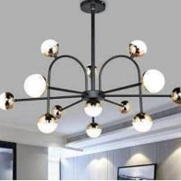 AU - TL - 8818/12+1: Chùm LED đổi 3 màu 13 bóng , KT: Ø800mm*H600mm