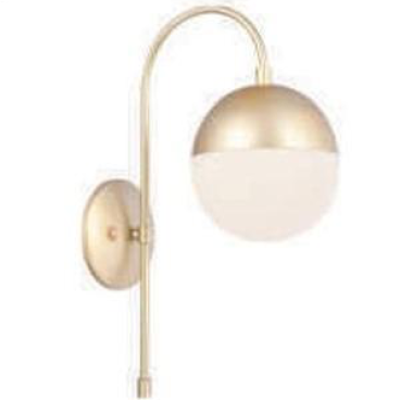 AU-V.1722/1A: Đèn vách thân sơn vàng