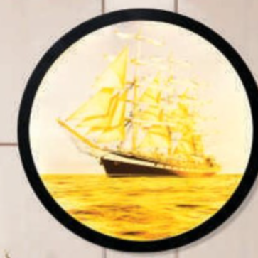 AU - VL.985/BK: Vách LED đổi 3 màu - KT: Ø240mm