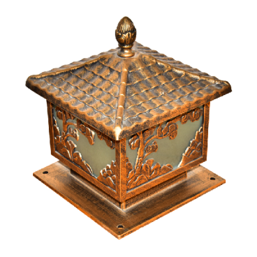 CODE: B 3043: Đèn gắn đầu trụ - KT: L400mm x H420mm - Bóng đèn E27 x 1