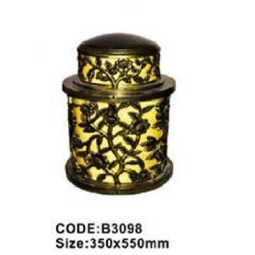 CODE: B 3098: Đèn gắn đầu trụ - KT: L350mm x H550mm - Bóng đèn E27 x 1